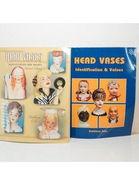 Head Vases Identification & Values Collectors Books Set of 2 By Kathleen Cole